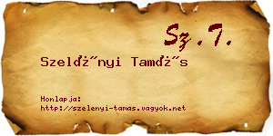 Szelényi Tamás névjegykártya